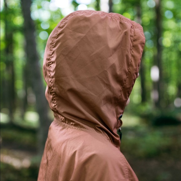 Salmon Packable Rip Curl Jacket - Picture 5 of 6